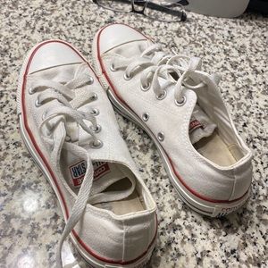 Converse, white in color
